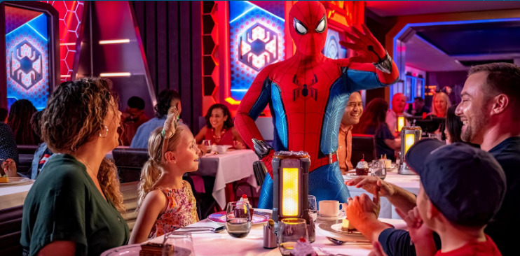 Worlds of Marvel Disney Treasure Rotational Dining with Spider-Man