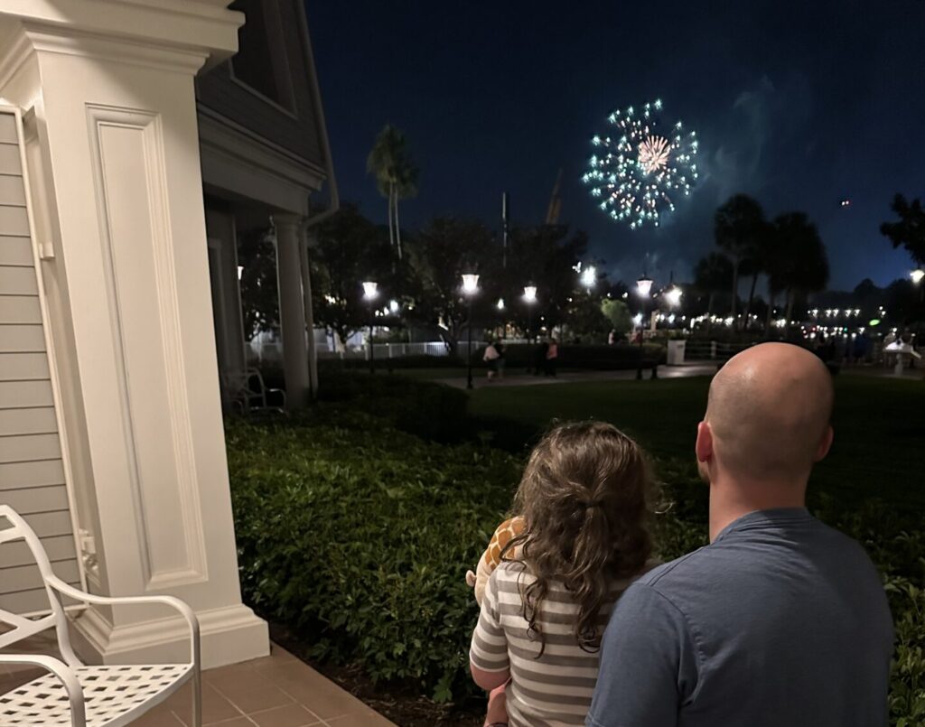 EPCOT fireworks from Disney's Yacht Club