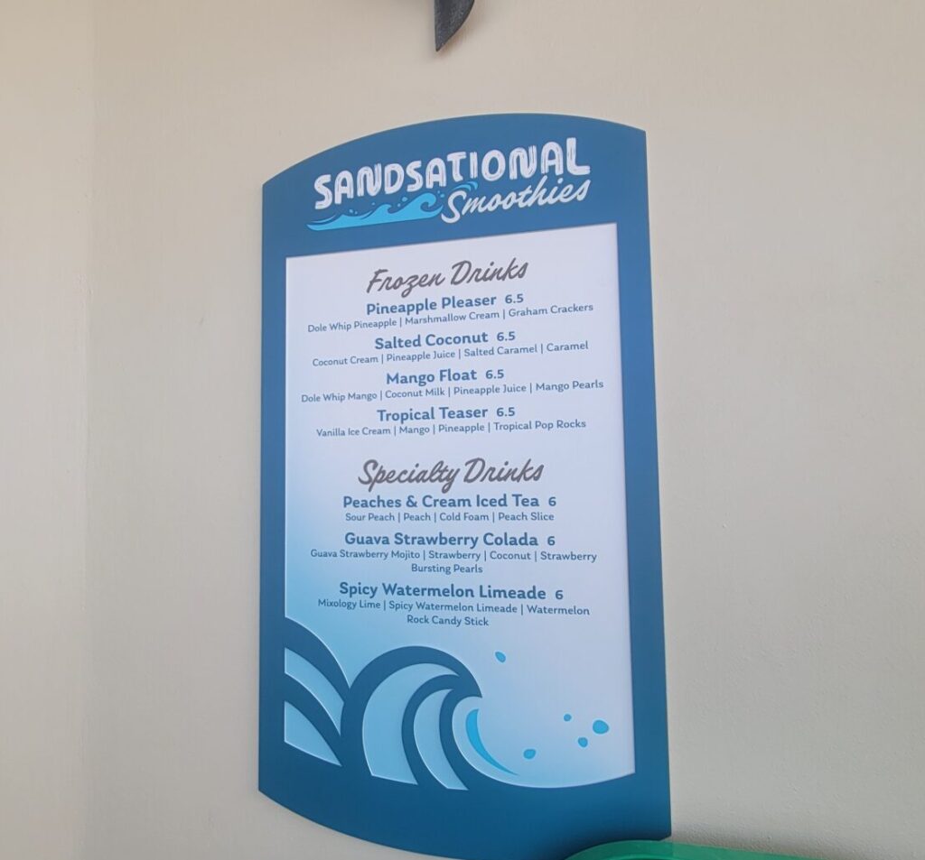 Disney Lookout Cay Sandsational Smoothies