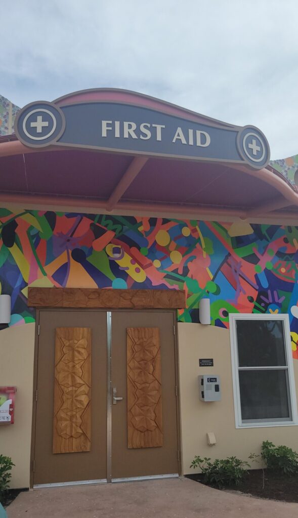 Disney Lookout Cay First Aid by Goombay Tram Stop