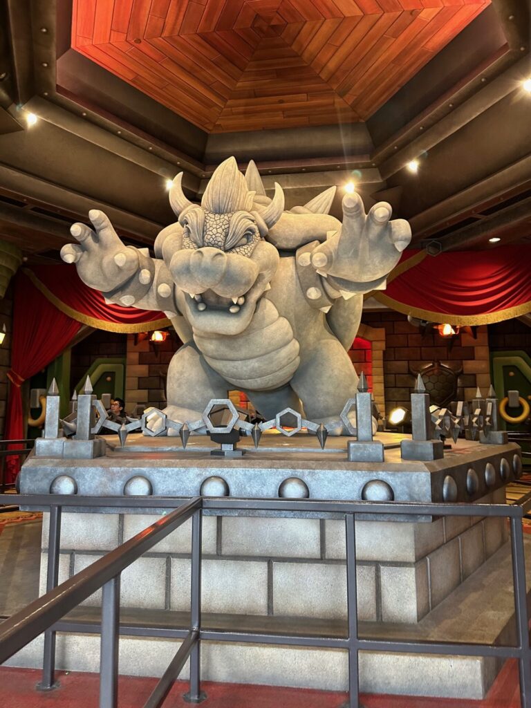 Bowser Statue at Universal Studios Hollywood Mario Kart: Bowser's Challenge